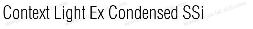 Context Light Ex Condensed SSi Normal字体转换